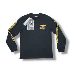 6th NBRHD "Vile" Long Sleeve‎ Crew Neck Black T-Shirt Men's M NWT
